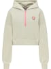 myMO ATHLSR Damen Cropped Hoodie in Grau Olive