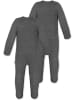 Normani Outdoor Sports 2x Baby Merino Strampler Levin in Anthrazit