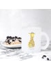 Mr. & Mrs. Panda Trinkglas Giraffe Blumenkranz ohne Spruch in Transparent