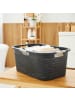 Rotho Country Set 2tlg. bestehend aus Korb 40l und Sammler 55l mit Deckel in Anthrazit
