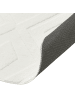 Beliani Kurzflor KEVIREL in Weiß - (W) 160 x (L) 160 cm