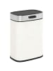 HOMCOM Mülleimer in Cremeweiß 21,5L x 19,5B x 30H cm