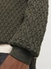 Jack & Jones Strickjacke mit Viertelreißverschluss in Olive Night