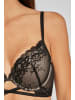 JETTE Push-up-BH in schwarz-toffee