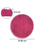 WohnDirect Hochflor Badematten Rund MALMÖ in Pink