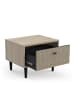 CALICOSY Nachttisch SAÏGON in Braun - (W) 44,6  x (H) 34,3  x (L) 35,9  cm