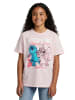 Lilo & Stitch Disney Lilo & Stitch Tropical Love Shirt kurzärmlig in rosa