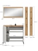 ebuy24 Garderobenmöbel Drive (4-teilig) Weiß 192 x 32 cm