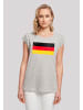 F4NT4STIC T-Shirt Germany Deutschland Flagge distressed in grau meliert