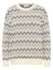 usha FESTIVAL Damen Strick Pullover in Wollweiss Mehrfarbig