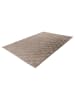 Vivorum Wohnzimmer Teppich – Kurzflorteppich Botany 625 in taupe