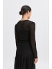 ICHI Langarm-Bluse IXLACEY Slim fit in Black