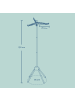 SONGMICS Wäscheständer Bunji in Grau - (B)65 x (H)150 x (T)65 cm