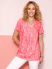 Sieh an! Tunika in grapefruit-ecru-bedruckt