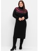 sheego Strickkleid in schwarz