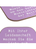 Mr. & Mrs. Panda Glasuntersetzer Spruch Musiklehrer Liebe mit Sp... in Lavendeltraum