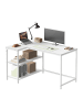 VASAGLE Computertisch Barnet in Weiß - (B)110 x (H)76 x (T)80 cm