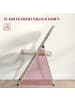 HOMCOM Klappstuhl in Beige-Braun 45L x 46B x 78H cm