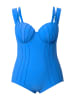 Ulla Popken Badeanzug in mittelblau