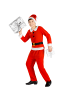tectake Weihnachtsmann, auch Nikolaus, in rot, Bequeme Hose mit Gummizug