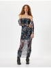 KOTON Kleid in Grau Gemustert