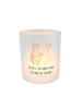 Mr. & Mrs. Panda Teelicht Glas Bär und Hase Umarmen mit Spruch in Transparent