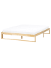 Beliani Doppelbett TALAIRAN in Braun - (W) 165 x (H) 31 x (L) 205 cm