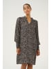 Kaffe Kleid KAmathilde in Black/Elephant Graphic lines
