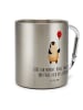 Mr. & Mrs. Panda Edelstahltasse Pinguin Luftballon mit Spruch in Silber
