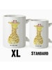 Mr. & Mrs. Panda Kaffeetasse Giraffe Blumenkranz ohne Spruch in Weiß