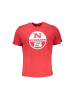 North Sails Rotes Baumwoll-T-Shirt
