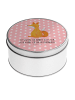 Mr. & Mrs. Panda Keksdose Einhorn Fuchs mit Spruch in Rot Pastell