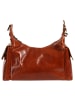 Florence Florence Schultertasche Leder mittellbraun ca. 31cm