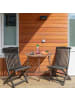 relaxdays Klapptisch in Braun - (B)80 x (H)74 x (T)50 cm