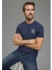 H.I.S. T-Shirt in schwarz, blau