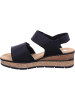 rieker Keilsandalette in schwarz