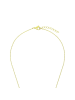 Amor Kette mit Anhänger Edelstahl, IP silber+gold in gold