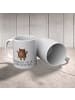 Mr. & Mrs. Panda Camping Tasse Bär Schaukel mit Spruch in Grau Pastell