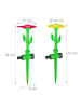 relaxdays 6x Sprinkler Blume in Rot/ Gelb