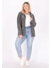 DreiMaster Damen Fleecejacke in Grau Melange