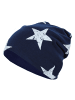 TupTam Unisex Kinder Beanie Mütze Schlauchschal Set in blau/weiß