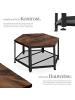 tectake Beistelltisch Norwich 86,5x75x46,5cm