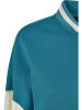 Urban Classics College Jackets in watergreen/whitesand