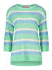 Betty Barclay Grobstrick-Pullover mit Streifen in Patch Green/Blue