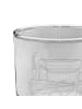 Mr. & Mrs. Panda Whiskey Glas Igel Maronen ohne Spruch in Transparent