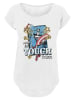 F4NT4STIC Long Cut T-Shirt Marvel Captain America Made Of Tough Stuff in weiß