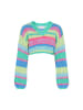 myMo Sweater in blue multicolor