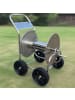 relaxdays Schlauchwagen in Silber - (B)73 x (H)100 x (T)57 cm
