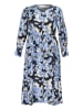 KAFFE curve Kleid KCjuna Loose fit in Black/Blue Graphic Strokes