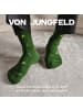 von Jungfeld Motivsocken Signature Icons in Avocado Deep Green